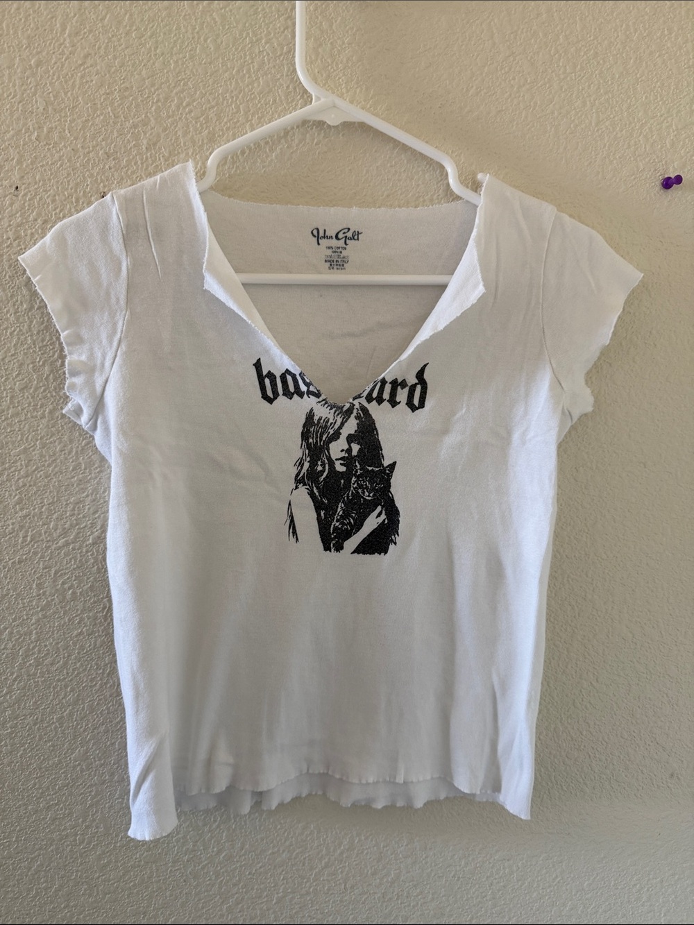 Brandy melville white Ava bastard top